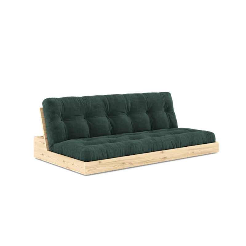 Base Sovesofa Med 5-Lags Madras Klar/Seaweed