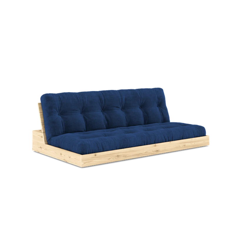 Base Sovesofa Med 5-Lags Madras Klar/Royal Blue