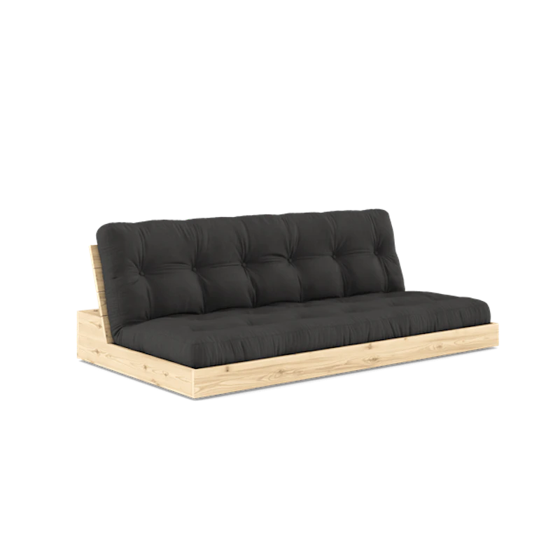 Base Sovesofa Med 5-Lags Madras Klar/Mørkegrå