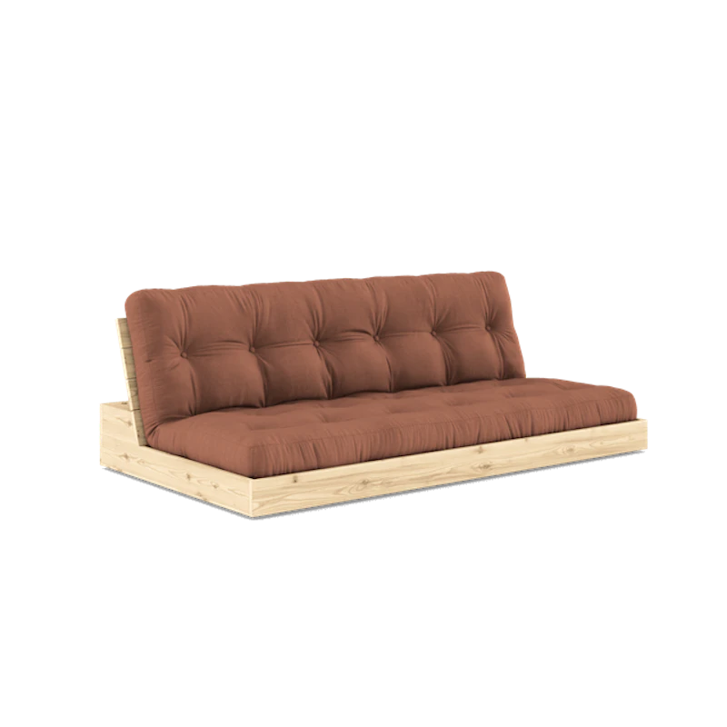 Base Sovesofa Med 5-Lags Madras Klar/Clay Brown