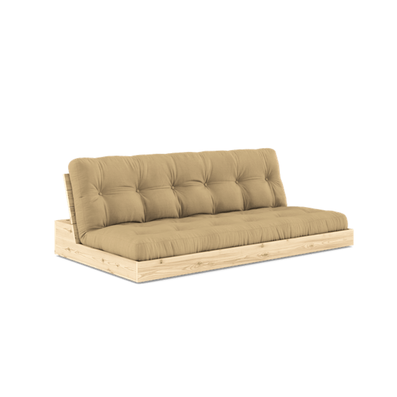 Base Sovesofa Med 5-Lags Madras Klar/Wheat Beige