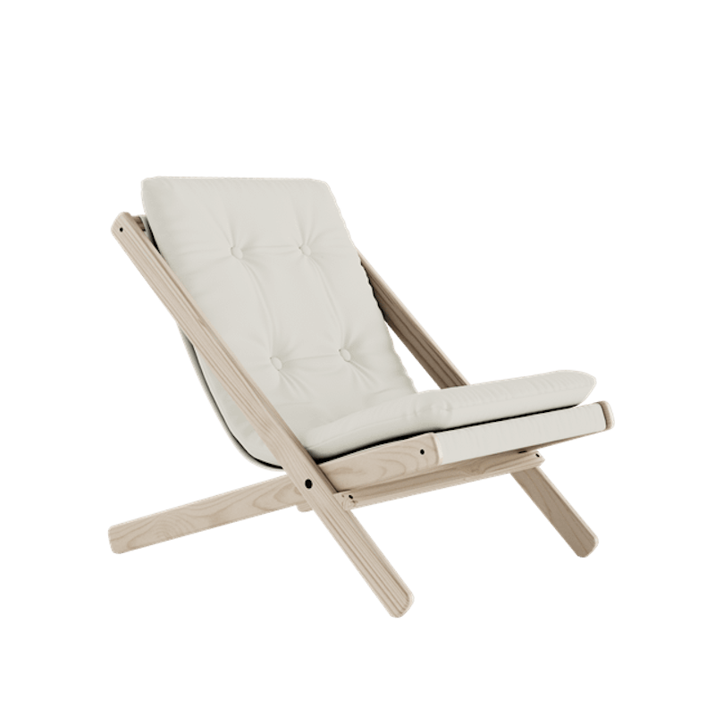 Boogie Lænestol M. Madras 701 Natural/Rå Bøg