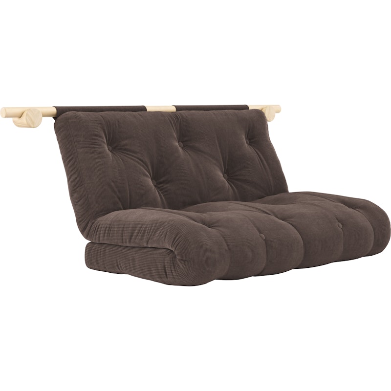 Hooked Madras Med Beslag 135x200 cm, Raw / Chocolate