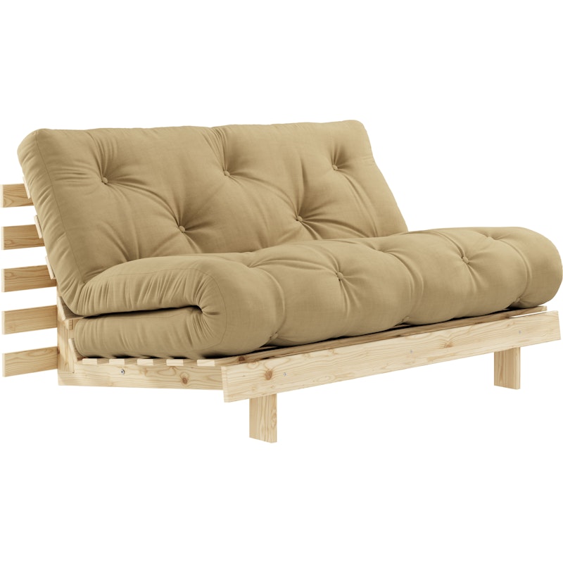 Roots 140 Sovesofa Med Madras, Raw / Wheat Beige