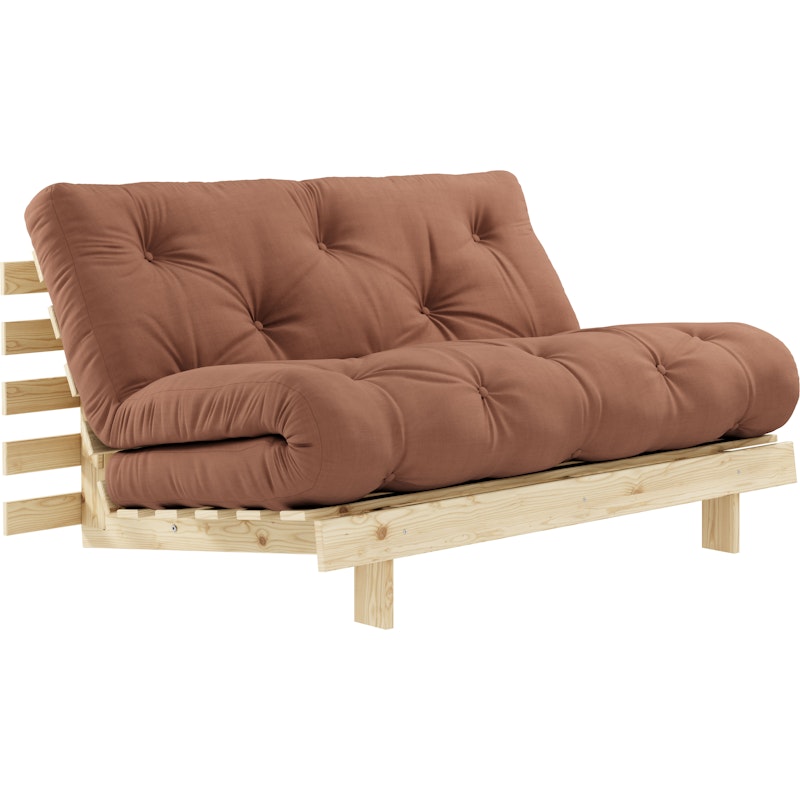 Roots 140 Sovesofa Med Madras, Raw / Clay Brown