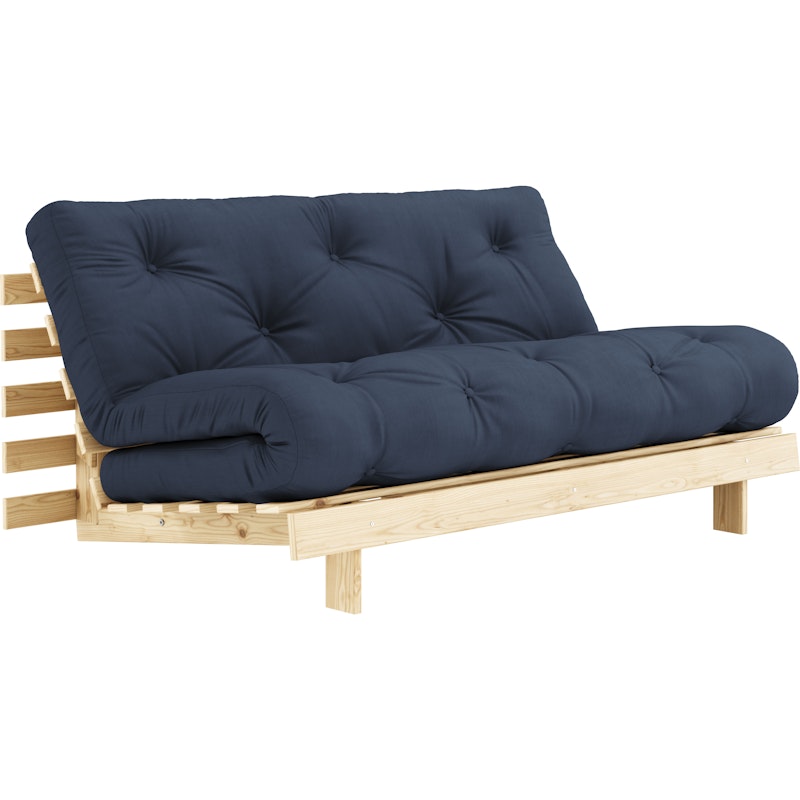 Roots 160 Sovesofa Med Madras, Raw / Marineblå