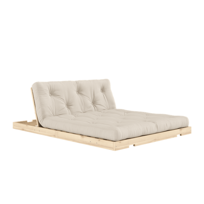 Flip Sovesofa Med Madras 140x200 Beige/Raw
