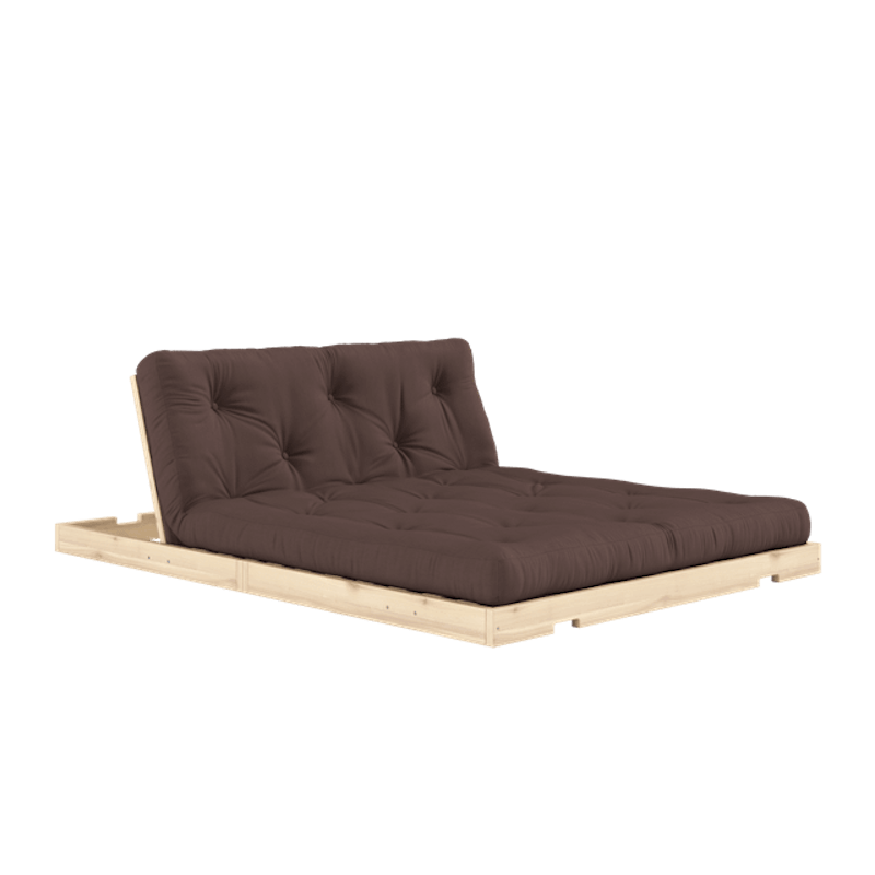 Flip Sovesofa Med Madras 140x200 Brun/Raw