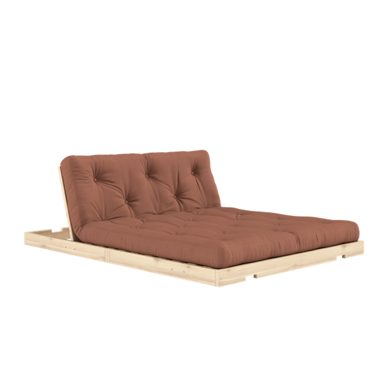 Flip Sovesofa Med Madras 140x200 Clay Brown/Raw
