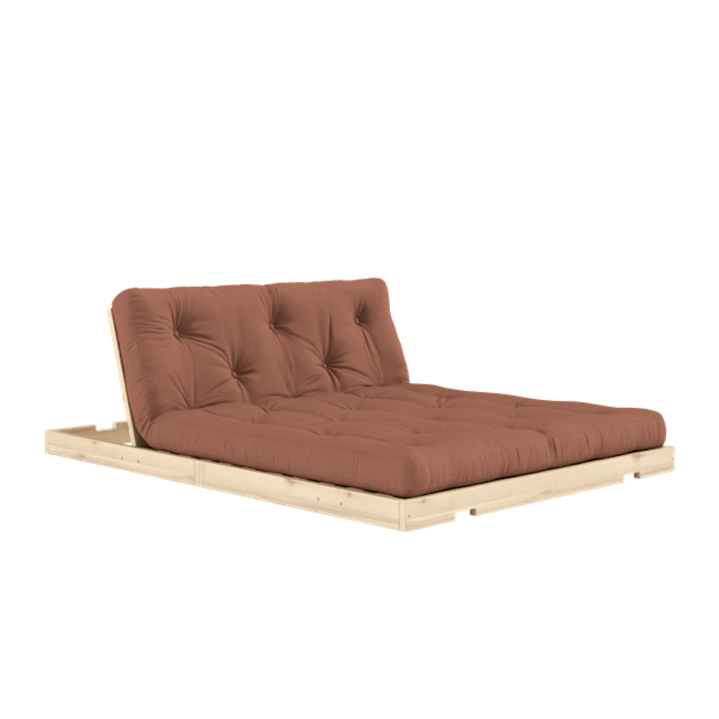 Flip Sovesofa Med Madras 140x200 Clay Brown/Raw