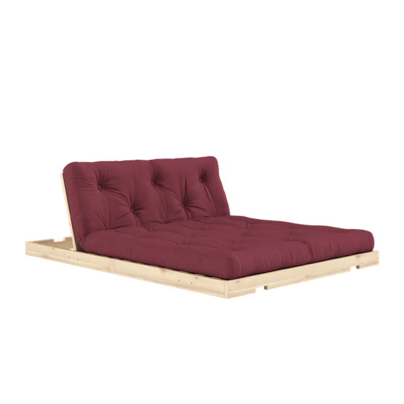 Flip Sovesofa Med Madras 140x200 Bordeaux/Raw