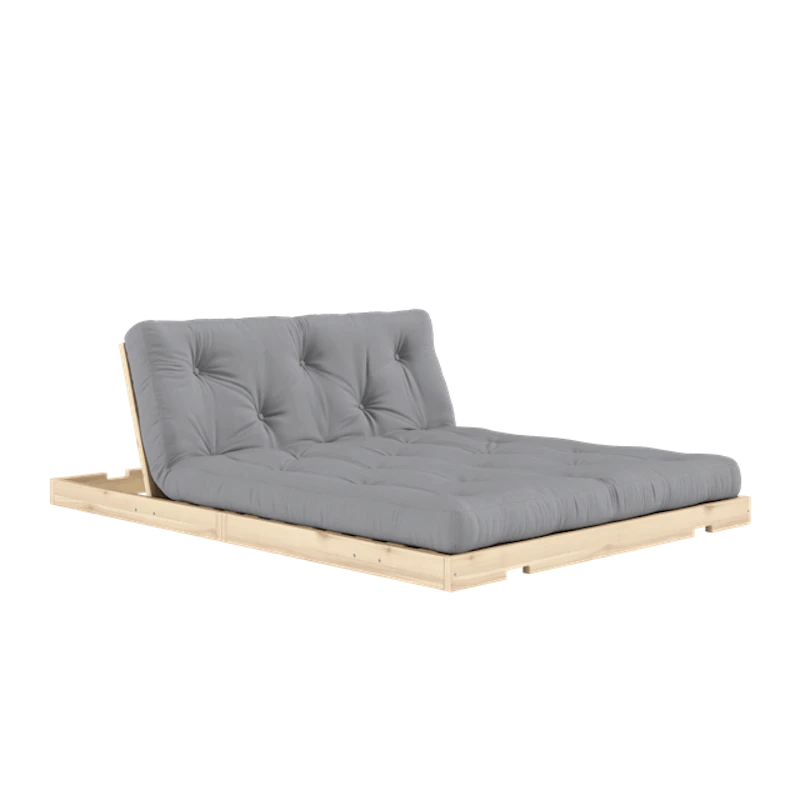 Flip Sovesofa Med Madras 140x200 Grå/Raw
