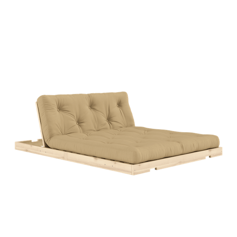 Flip Sovesofa Med Madras 140x200 Wheat Beige/Raw