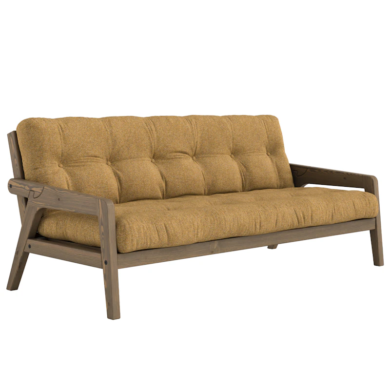 Grab Sofa Bed, Carob Brown / Golden Ochre