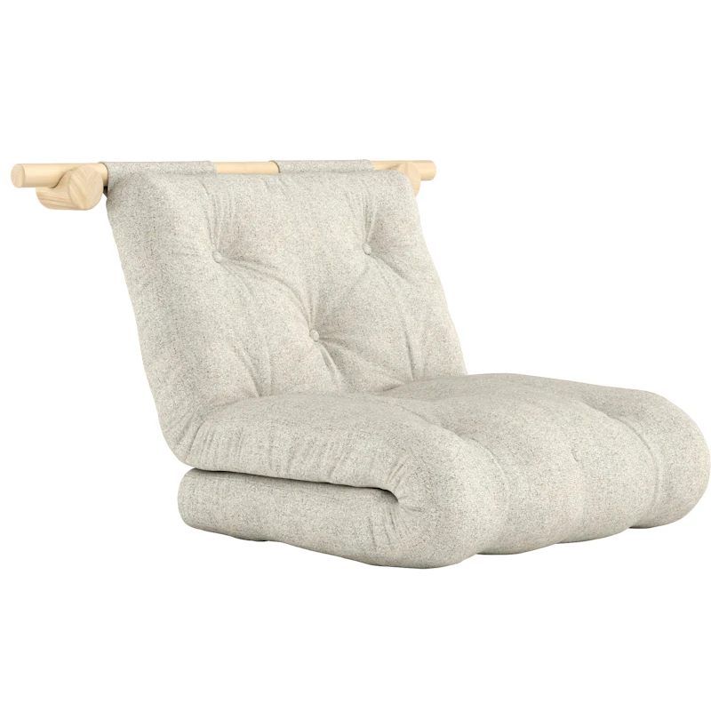 Hooked Chair Bed, Soft Chalk
