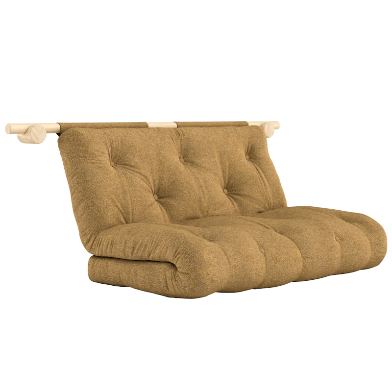 Hooked Sofa Bed, Golden Ochre