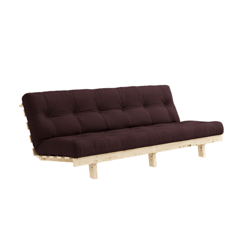 Lean Sovesofa Med Alpha Madras 130x200 Brun/Raw