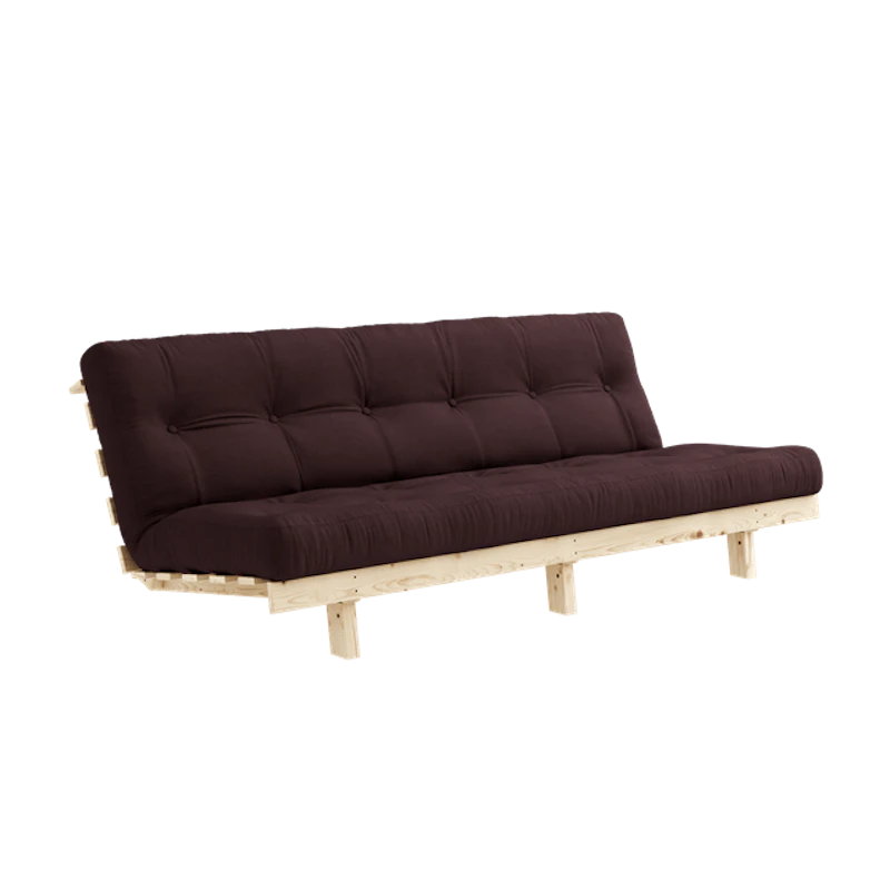 Lean Sovesofa Med Alpha Madras 130x200 Brun/Raw