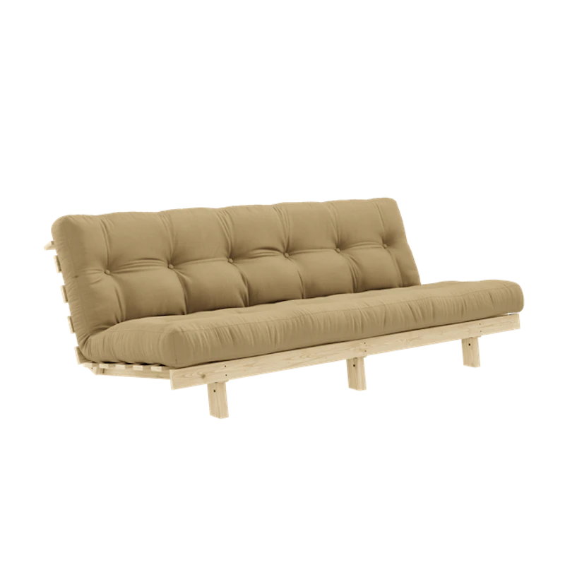 Lean Sovesofa Med Alpha Madras 130x200 Wheat Beige/Raw