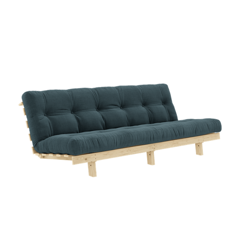 Lean Sovesofa Med Alpha Madras 130x200 Pale Blue/Raw
