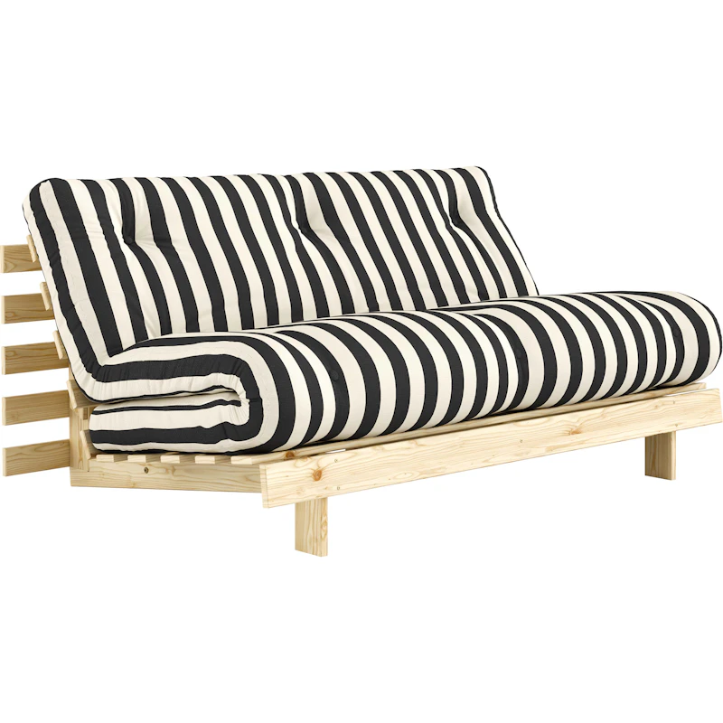 Roots Sovesofa 160x200 cm, Sort / Hvid