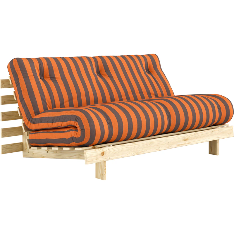 Roots Sovesofa 160x200 cm, Orange / Brun