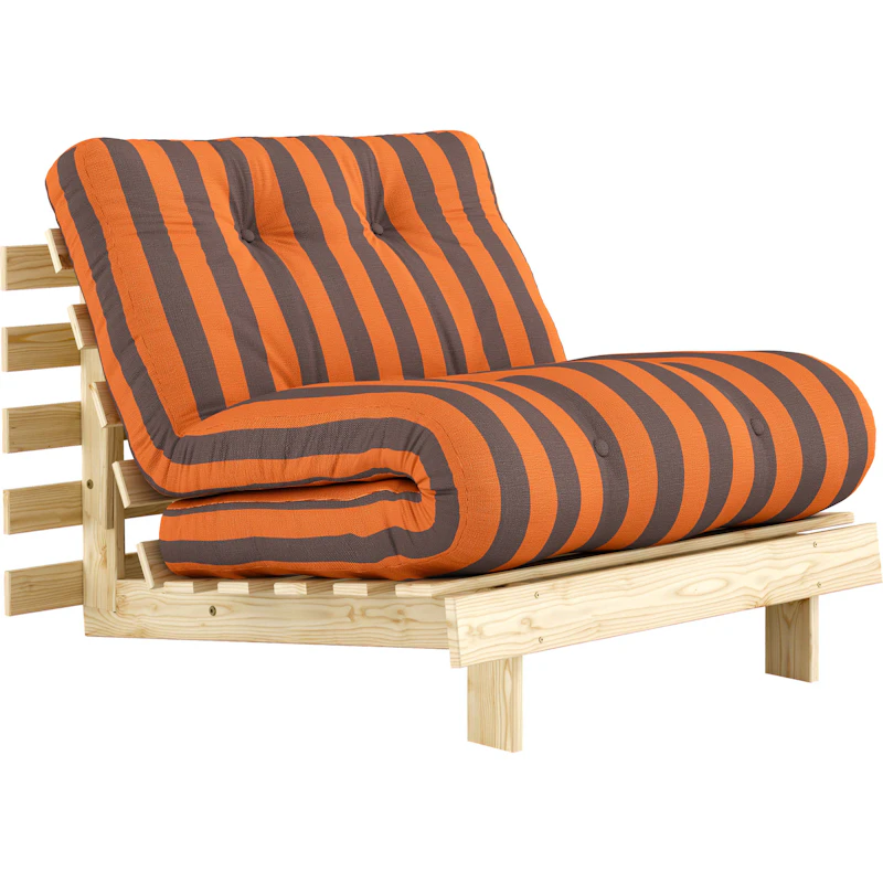 Roots Sovesofa 90x200 cm, Orange / Brun