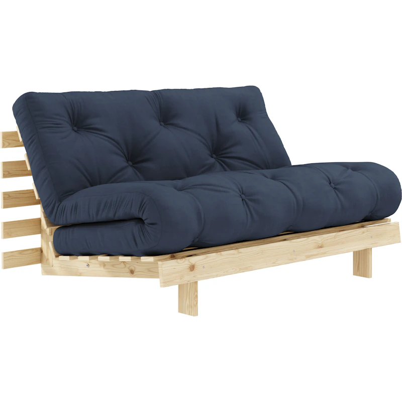 Roots 140 Sovesofa Med Madras, Raw / Marineblå