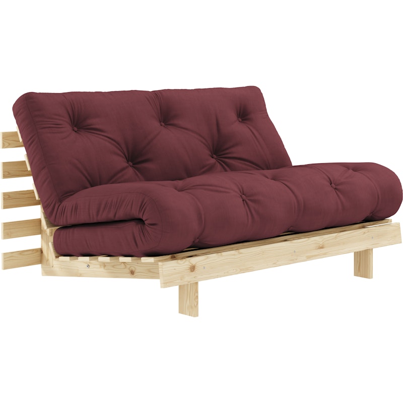 Roots 140 Sovesofa Med Madras, Raw / Bordeaux