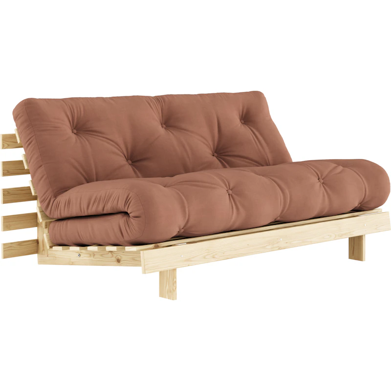 Roots 160 Sovesofa Med Madras, Raw / Clay Brown