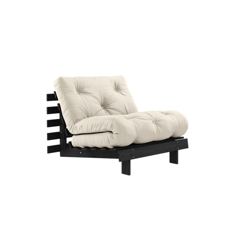 Roots Sovesofa Med Madras 90x200 Black Night/Linned