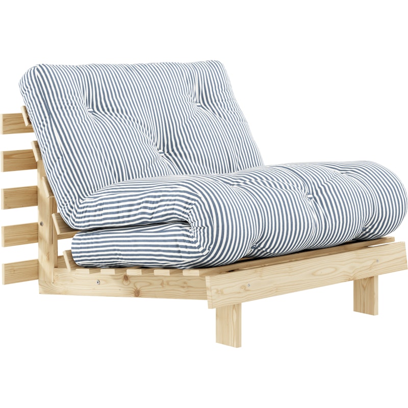 Roots 90 Loungestol, Fyrretræ / Beach Blue