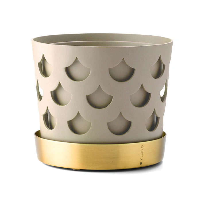 Klong Trio Drop Krukke 12 Cm / Small - Krukker Messing Beige - 31710BG