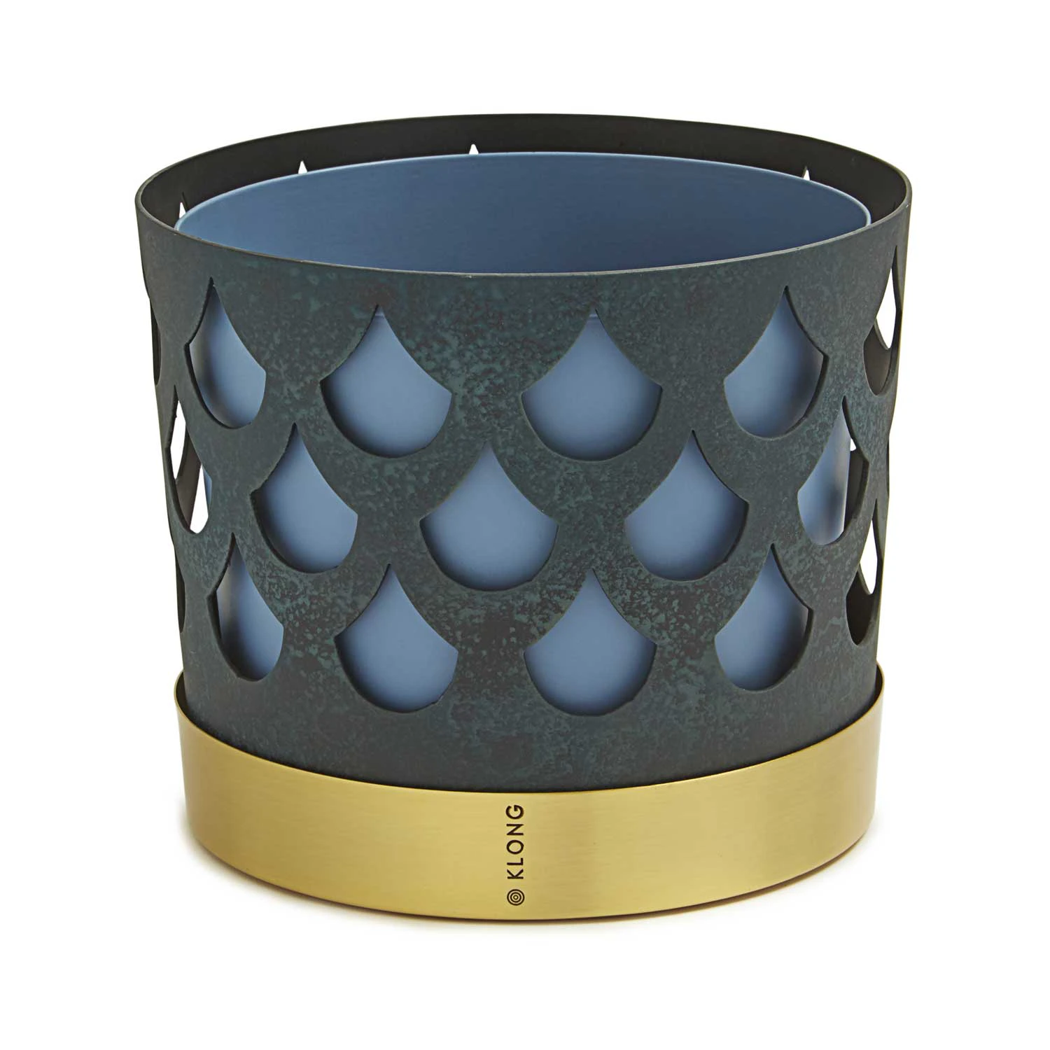 Klong Trio Pot Krukke Mellem Drop - Krukker Messing Bl&aring; - 31711B