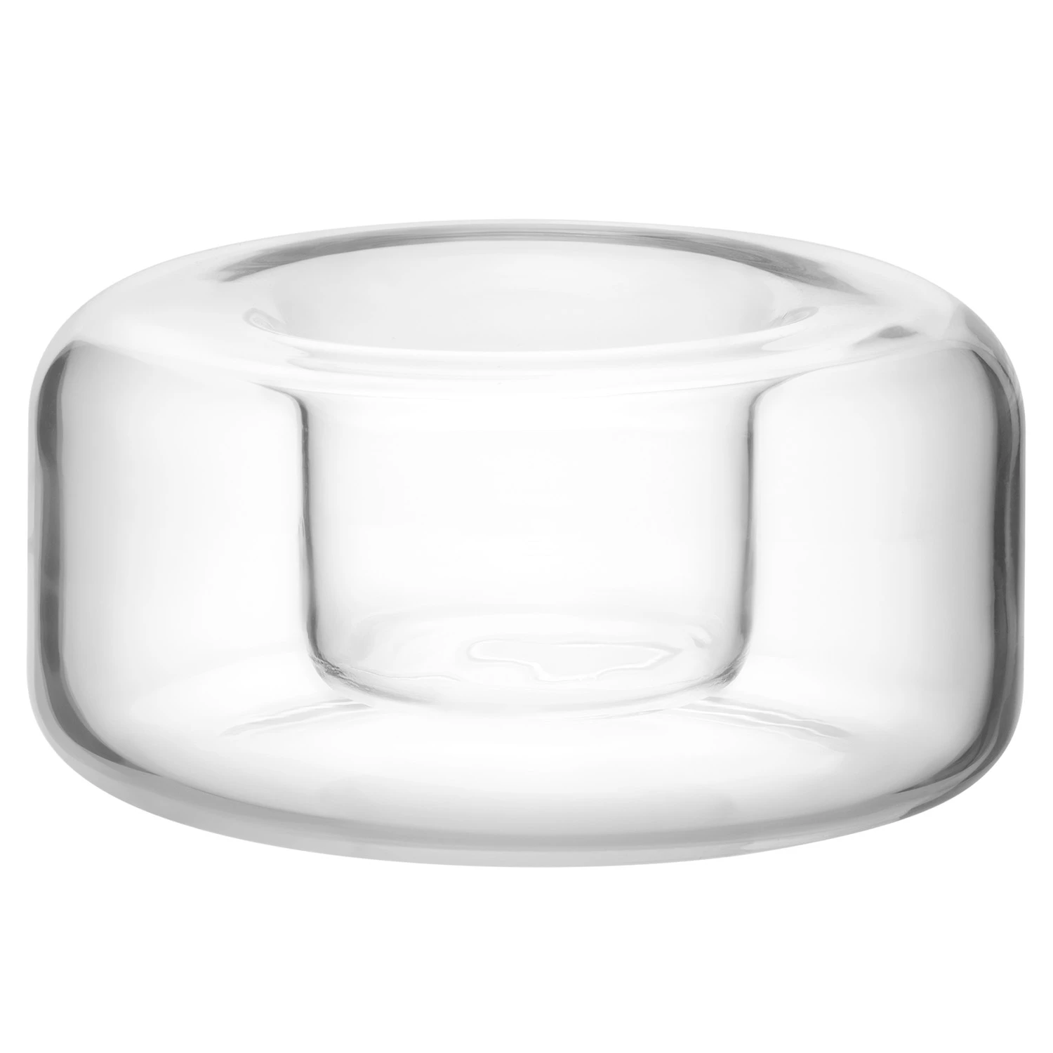 Kosta Boda Happy Lysestage 4,7 Cm - Lysestager Glas Klar - 7062503