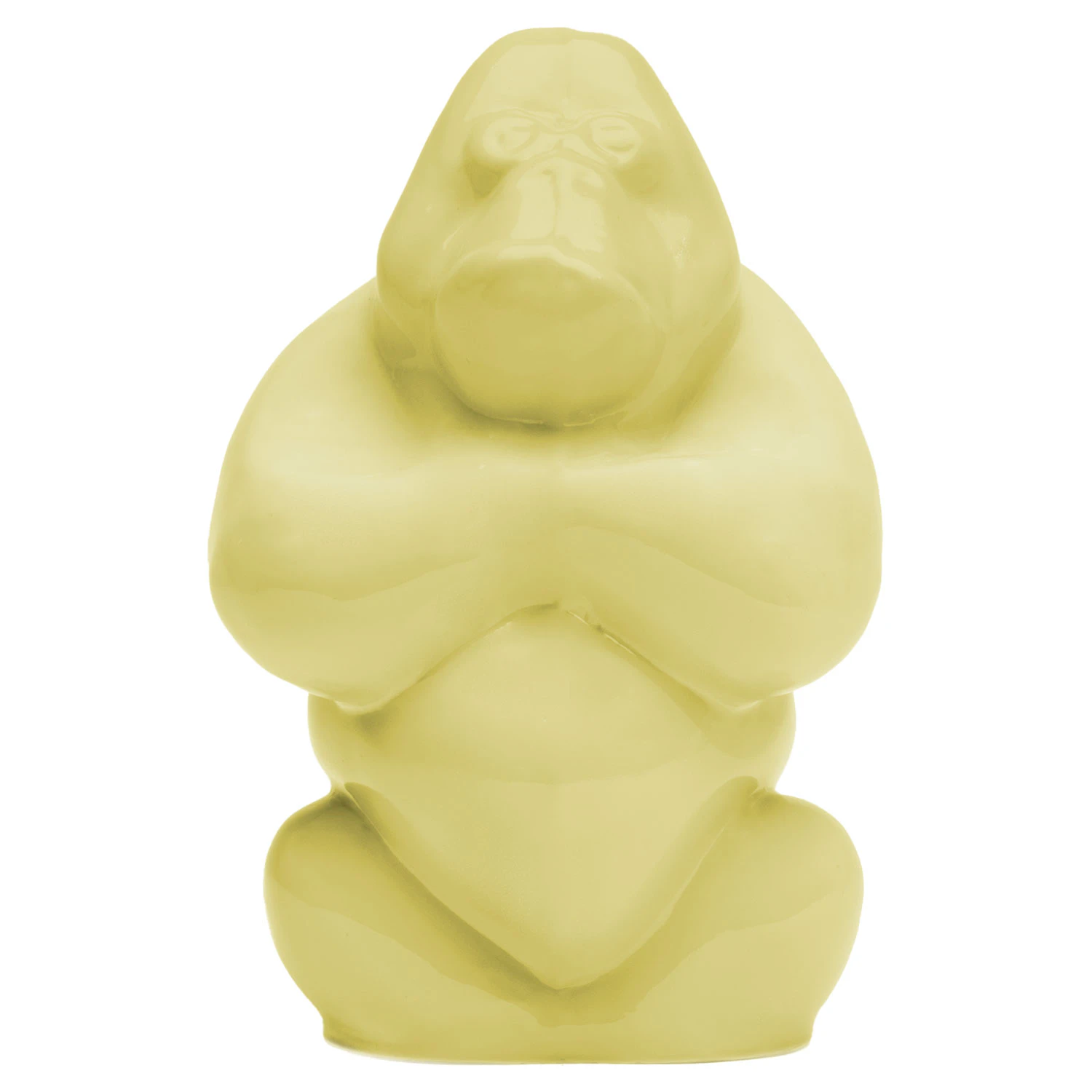 Kosta Boda My Wide Life Skulptur Gabba Gabba Hey 12 Cm Banana Milk - Kunstglas Mundbl&aelig;st Glas Gul - 7091029