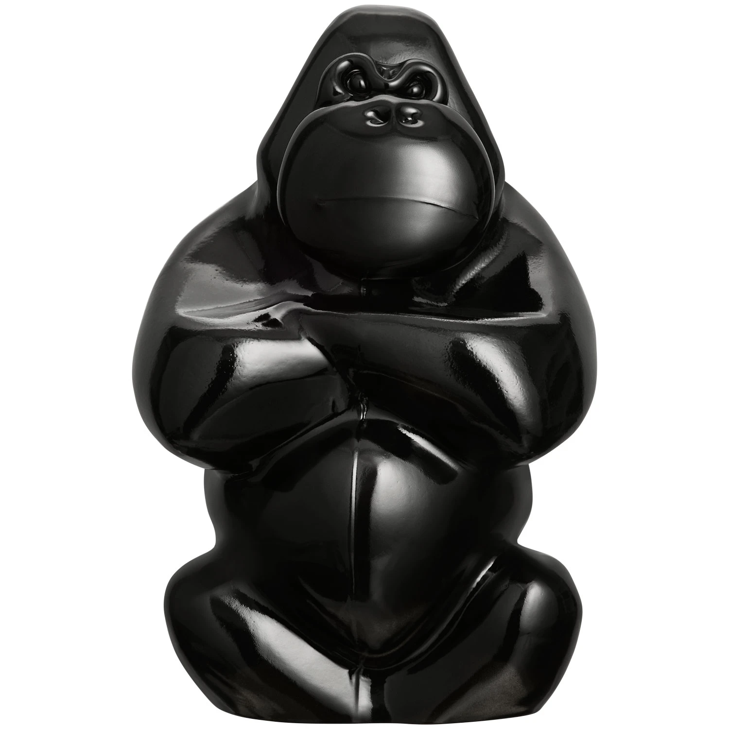 Kosta Boda My Wide Life Skulptur Gabba Gabba Hey - Skulpturer Mundbl&aelig;st Glas Sort - 7091020