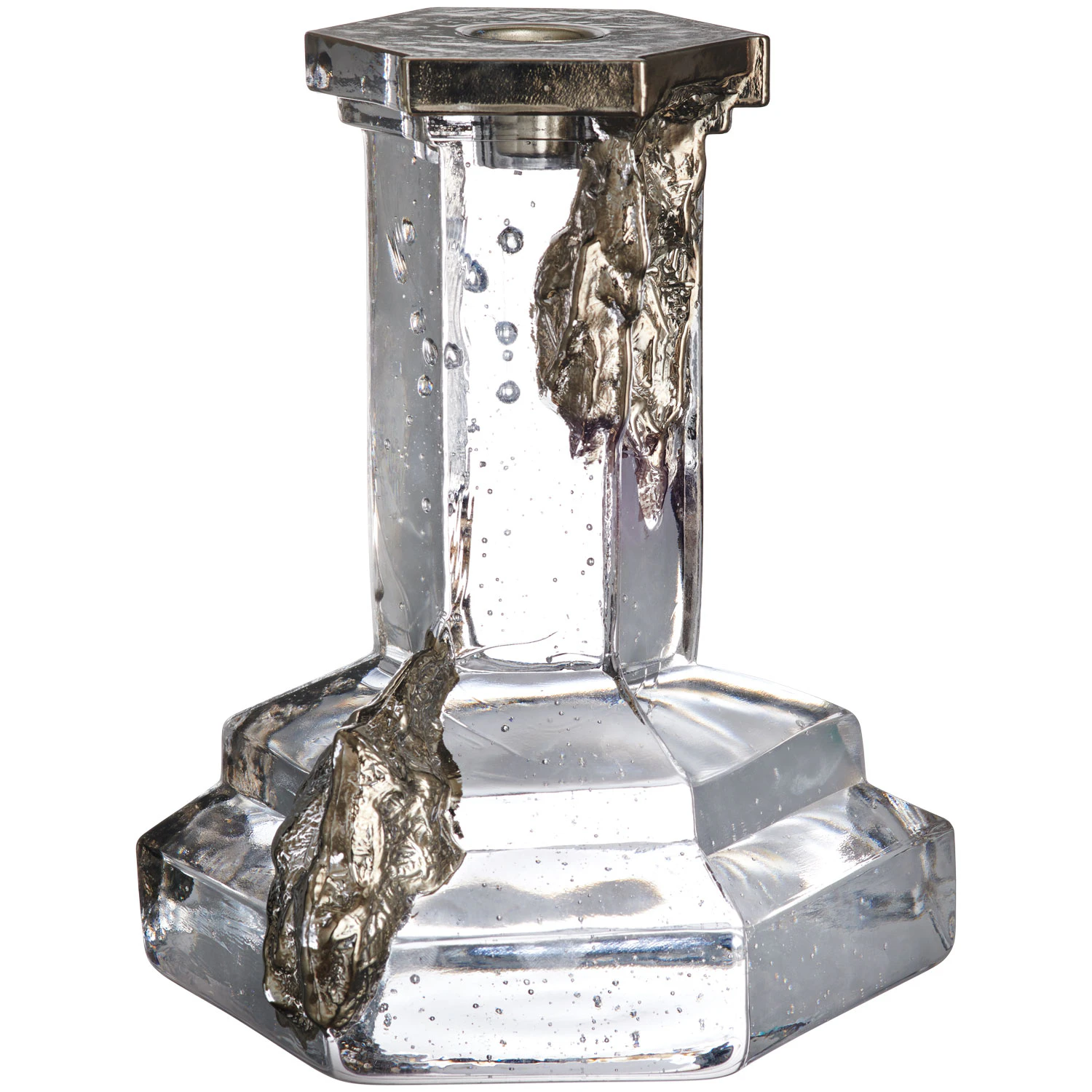 Kosta Boda Rocky Baroque Lysestage 175 Mm - Lysestager Krystalglas Glossy Glaze - 7062323