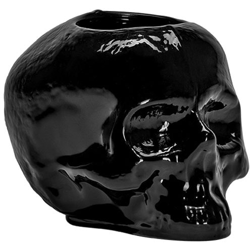 Kosta Boda Still Life Skull Lanterne - Fyrfadsstager Krystalglas Sort - 7062201