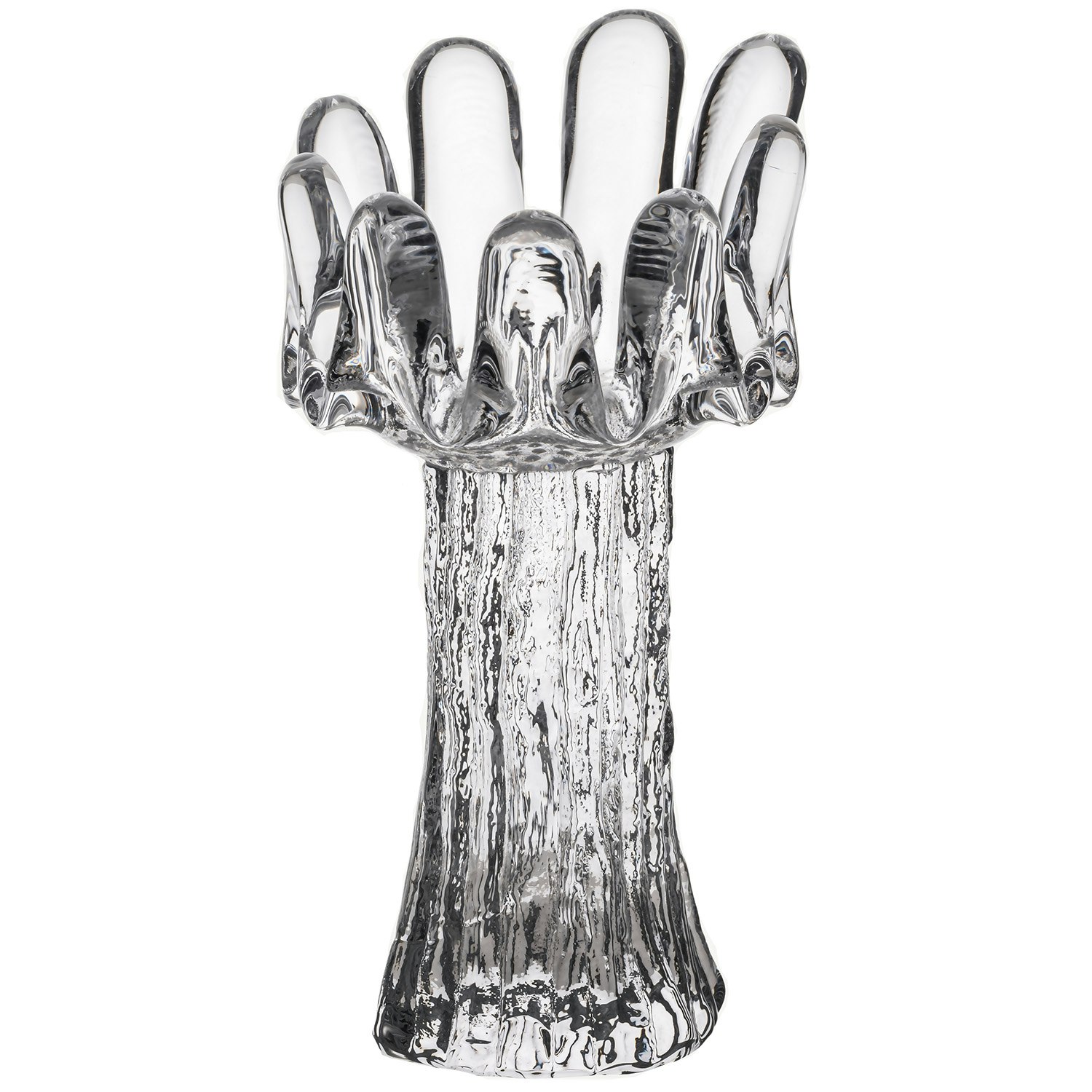 Kosta Boda Sunflower Lysestage 18 Cm - Lysestager Genbrugsglas Klar - 7062514