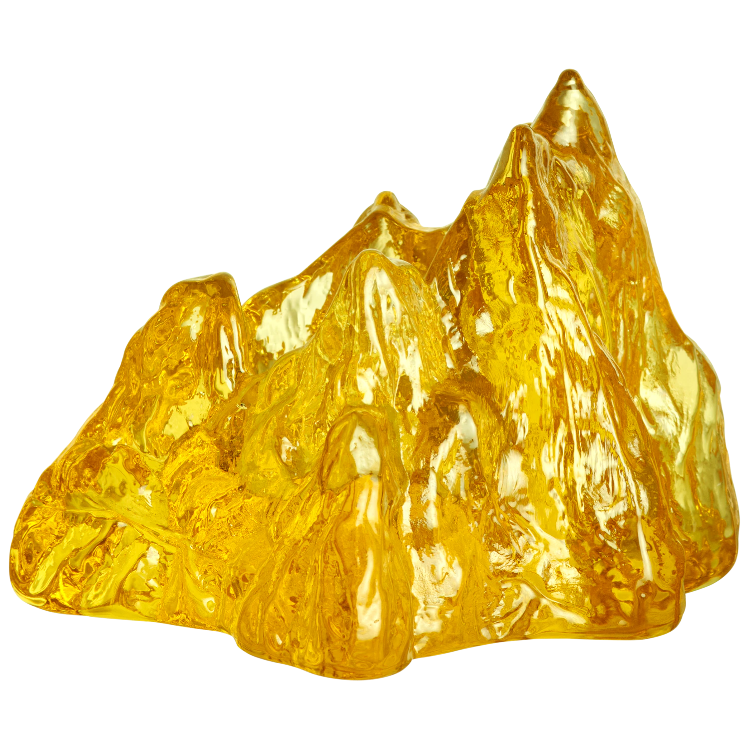 Kosta Boda The Rock Lanterne - Fyrfadsstager Glas Gul - 7062327