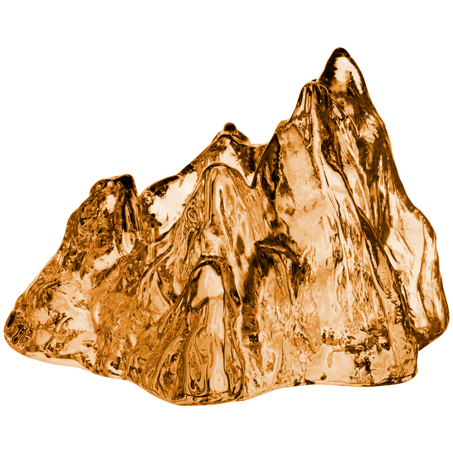 Kosta Boda The Rock Lanterne - Fyrfadsstager Glas Bronze - 7062325