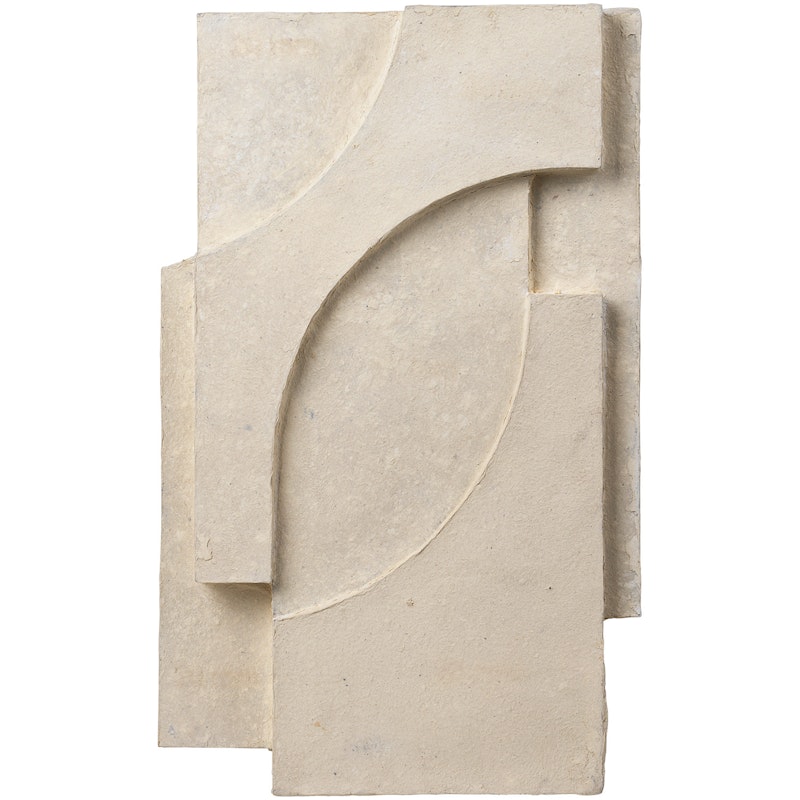 Serif Relief 42x68 cm, Hvidt