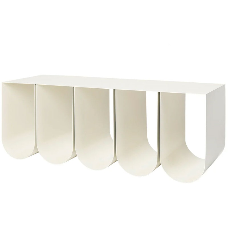 Curved Bench Bænk, Beige