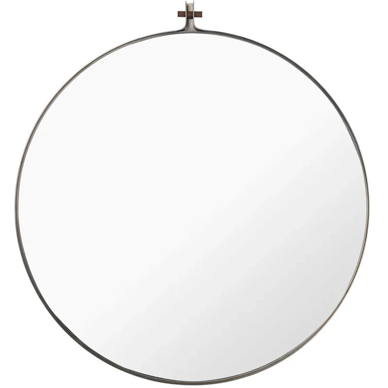 Dowel Spejl Round Stål / Valnød, 70 cm