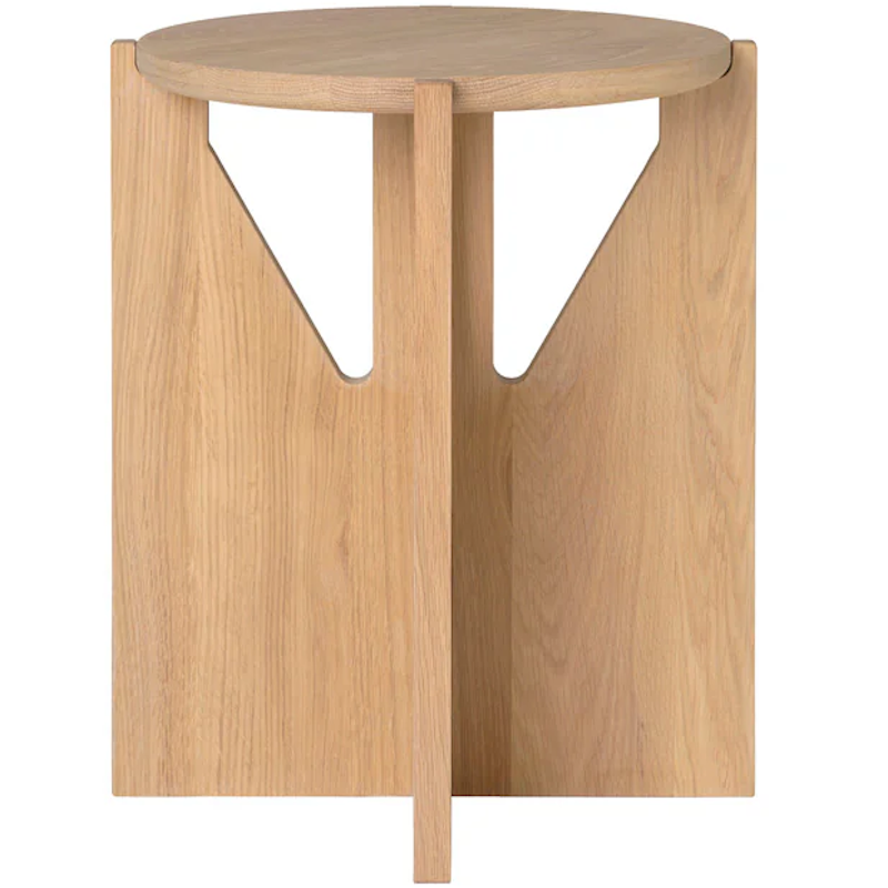 Simple Taburet, Lakeret Egetræ