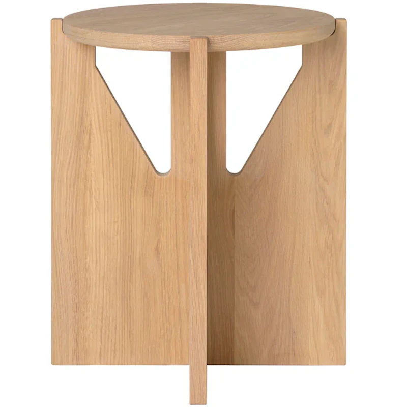 Simple Taburet, Lakeret Egetræ