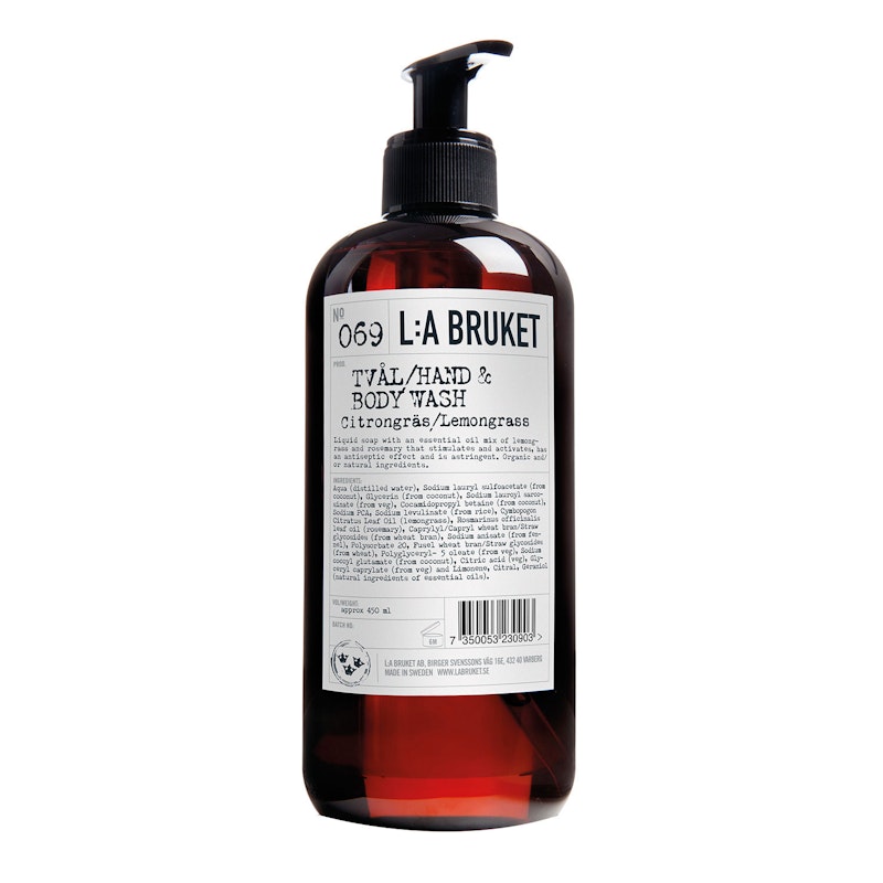 069 Lemongrass Flydende Sæbe 450 ml