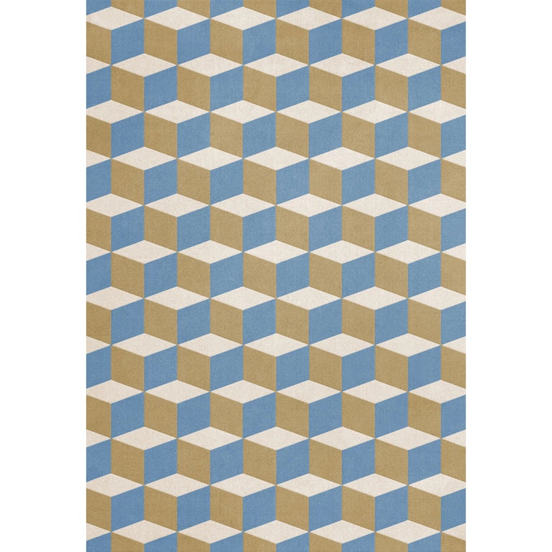 Illusion Uldgulvtæppe 300x400 cm, Blue Sandstone