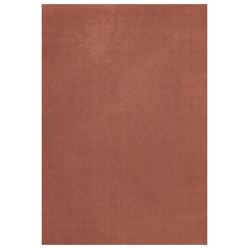 Classic Solid Uldgulvtæppe 180x270 cm, Red Ochre